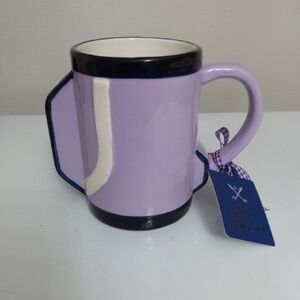 Sunday Morning Ceramic Purple Mug, NWT